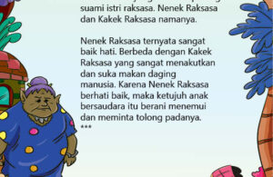 14 bertemu nenek raksasa; Cerita Rakyat Nusantara Nanggroe Aceh DarussalamTujuh Anak yang Berbakti14
