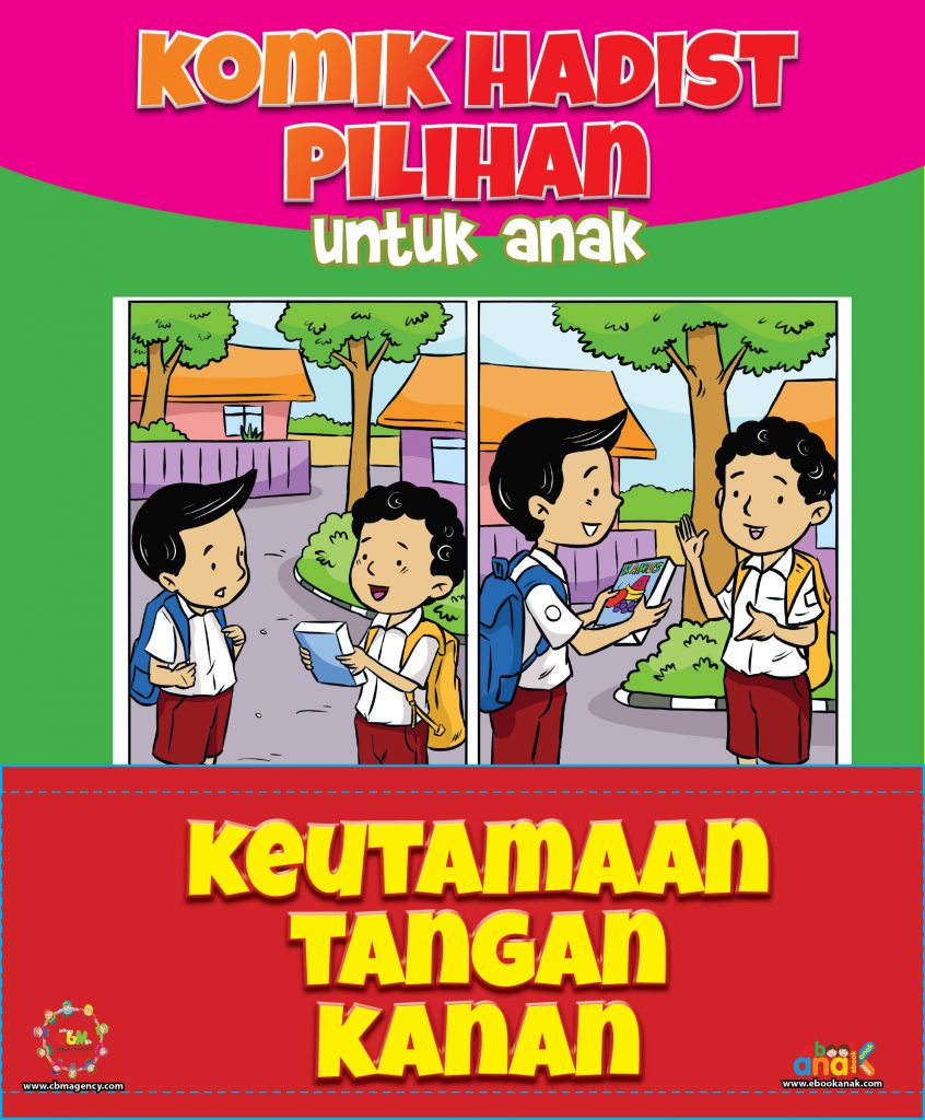  Cover  Komik  Hadits Keutamaan Tangan Kanan Ebook Anak 