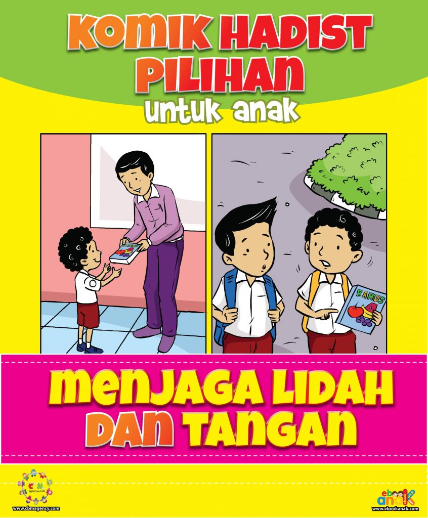  Cover  Komik  Hadits Menjaga Lidah dan Tangan Ebook Anak 