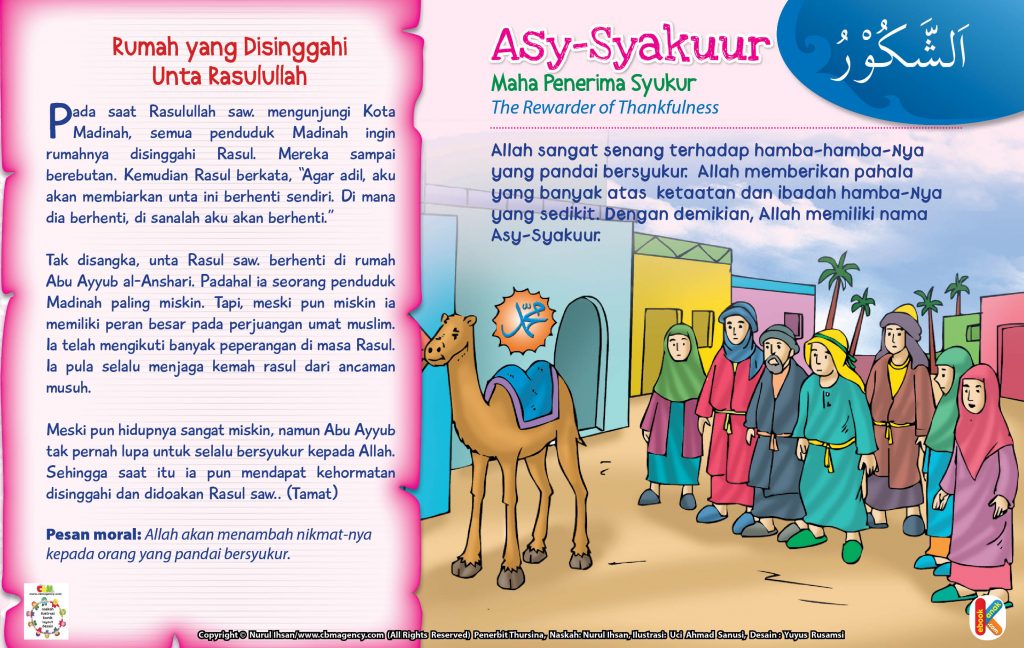 35 Asmaul Husna for Kids Asy-Syakuur | Ebook Anak