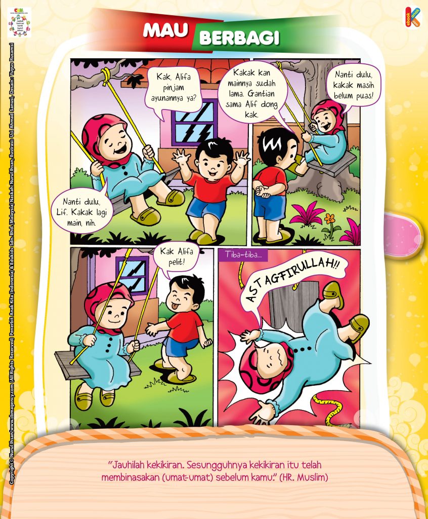 Komik Hadits Nabi for Kids 3 mau berbagi