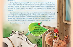 Ayam heran kenapa sapi lebih disayang manusia dibandingkan ayam.