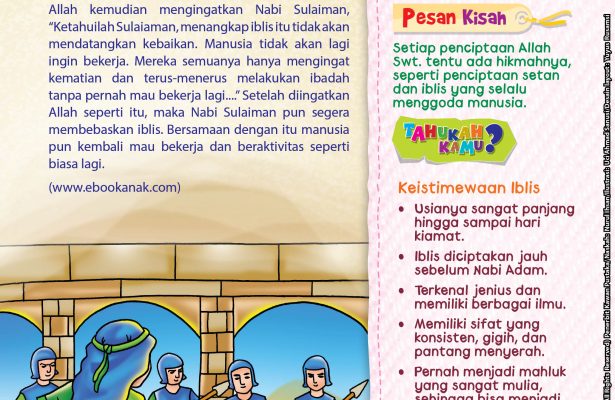 Dengan seizin Allah, Nabi Sulaiman berhasil menangkap, merantai, dan memenjarakan iblis.