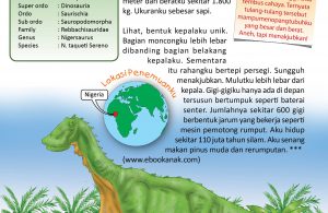 Nigersaurus hidup sekitar 110 juta tahun silam.