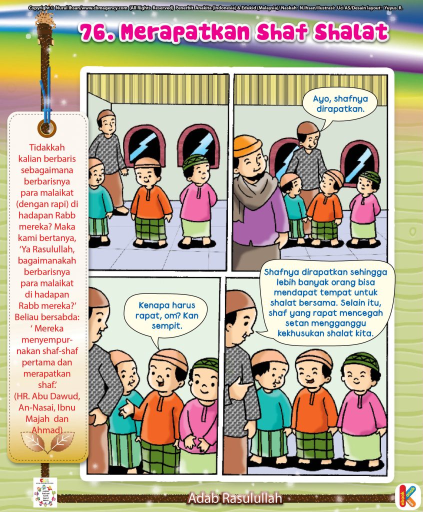 101-komik-adab-rasulullah-78-merapatkan-shaf-shalat