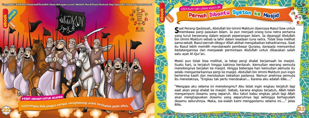 Download Ebook Abdullah bin Ummi Maktum, Tunanetra Ikut Berperang