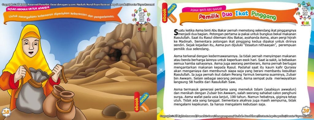 Download Ebook Asma binti Abu Bakar Pemilik Dua Ikat Pinggang