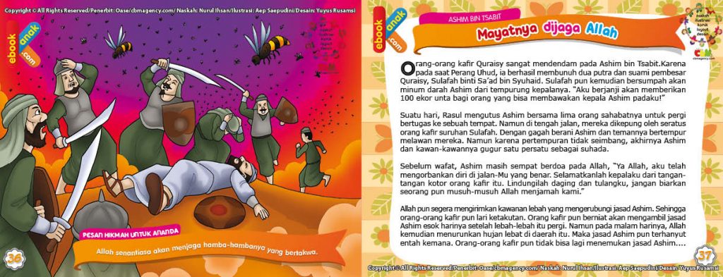 Download Ebook Jasad Ashim bin Tsabit Dijaga Allah dengan Lebah dan Banjir