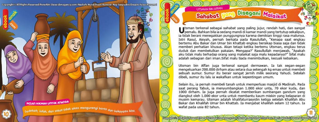 Download Ebook Utsman bin Affan, Disegani Malaikat