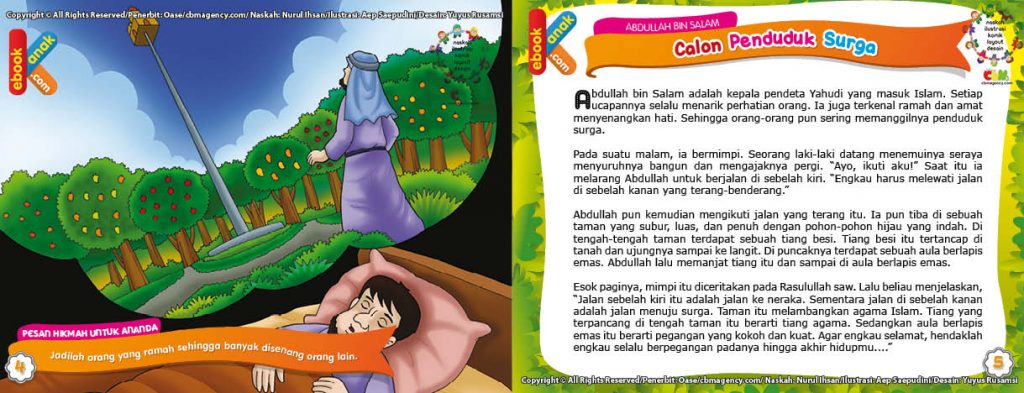 Download ilustrasi abdullah bin salam calon penduduk surga