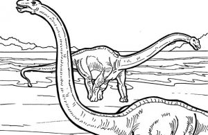 Mamenchisaurus Dinosaurus Berleher Kereta Api