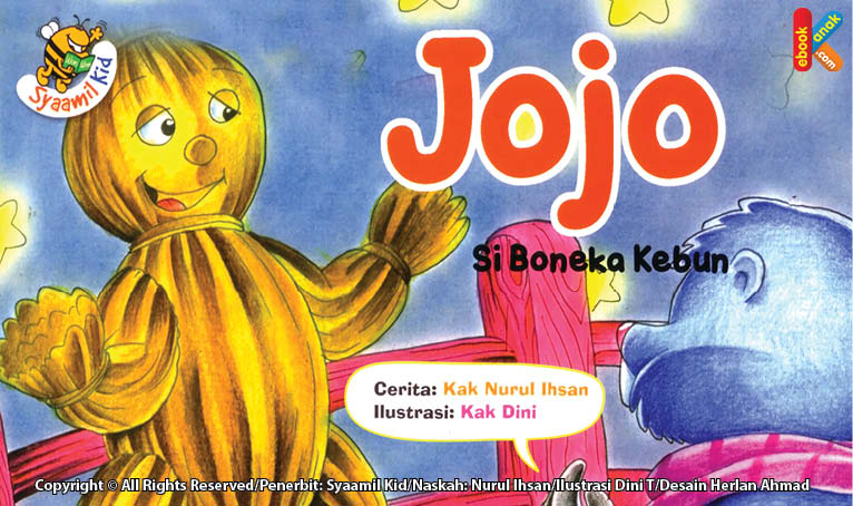 Selama menjaga kebun semangka Pak Subur, para binatang banyak yang membujuk Jojo si boneka kebun agar mau menukar semangka itu. Jojo akan diberi topi, syal dari wol, atau payung jika mau menukar semangka Pak Subur. tapi Jojo tahu, bahwa semangka itu bukan miliknya. apakah teman-temannya berhasil membujuk Jojo?