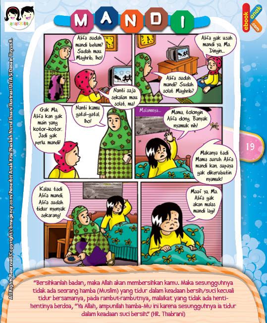 Komik Hadits Agar Allah Membersihkan Kita