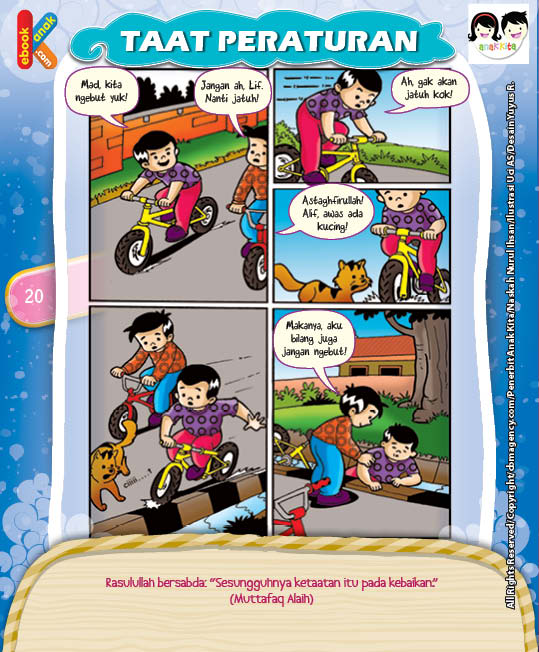 komik, penerbit anak kita, komik 100 hadits pilihan untuk anak,