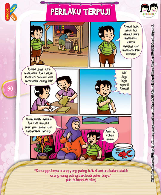  Komik  Hadits Keutamaan Orang Paling Baik  Budi Pekertinya 