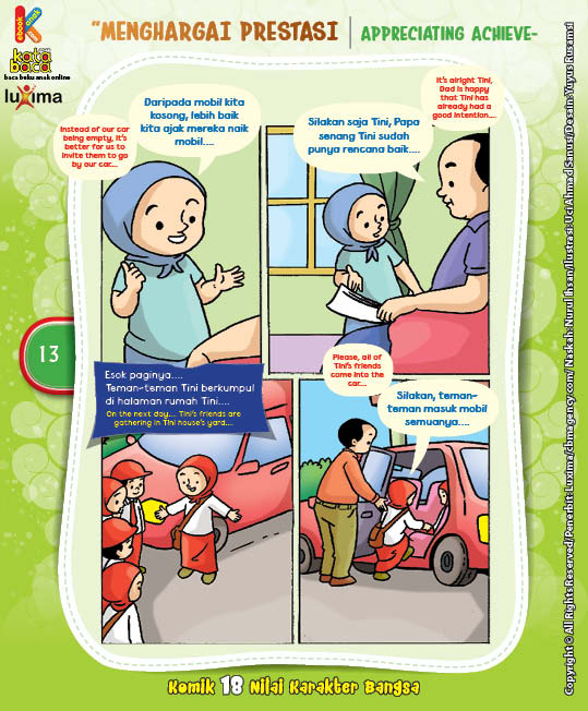 Berangkat ke Sekolah Bersama ?Going to School Together? (3) | Ebook Anak