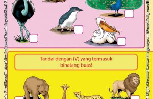 Worksheet PAUD TK Mengenal 100 Binatang Pemecah Rekor Menandai Gambar