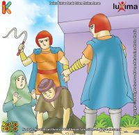 ilustrasi baca online buku pintar anak islam rukun iman Pasukan Romawi Menangkap Nabi Yahya di Kebun Penduduk