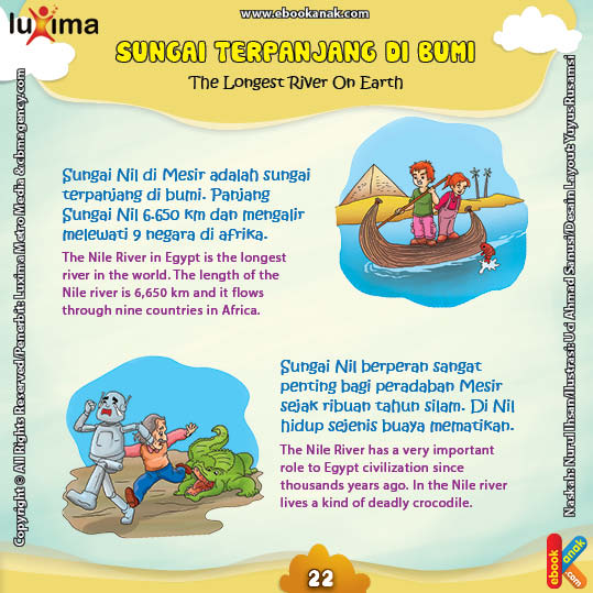 Apakah Nama Sungai Terpanjang di Bumi Ebook Anak 