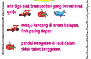 Super Membaca Menulis BerhitungTransportasi, tiga alat transportasi yang bersahabat