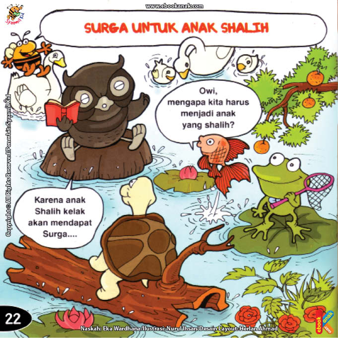 baca dan download gratis seri balita shalih Menyayangi Islam pahala surga untuk anak shalih