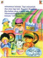 baca online seri hadis kecil berakhlak baik, yuk! Hadits tentang Larangan Minum dengan Satu Nafas