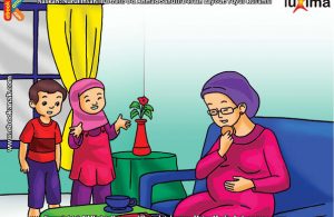 ilustrasi seri belajar islam sejak usia dini ayo berpuasa, Karena sedang Hamil, Tante Sifa Boleh Tidak Berpuasa di Bulan Ramadhan