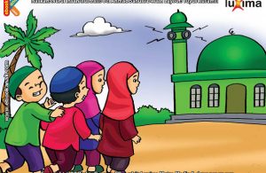 ilustrasi seri belajar islam sejak usia dini ayo kita shalat, Adzan Adalah Panggilan untuk Shalat Wajib 5 Waktu