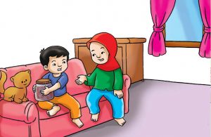 ilustrasi seri belajar islam sejak usia dini mengenal islam agamaku, Jika Kita Tak Sayang Saudara, Maka Allah SWT Takkan Menyayangi Kita