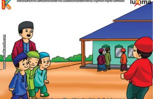 ilustrasi seri belajar islam sejak usia dini ayo belajar hadits, Inilah Cara Agar Shalat Jumat Berpahala Senilai Qurban Seekor Unta