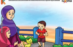 ilustrasi seri belajar islam sejak usia dini ayo belajar hadits, Kata Nabi Hendaklah Orang Muslim Memakai Pakaian yang Bersih