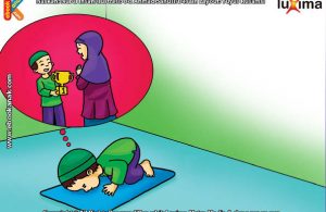 ilustrasi seri belajar islam sejak usia dini ayo belajar hadits, Kata Nabi, Lakukan Sujud Syukur Ketika Mendapat Kabar Gembira