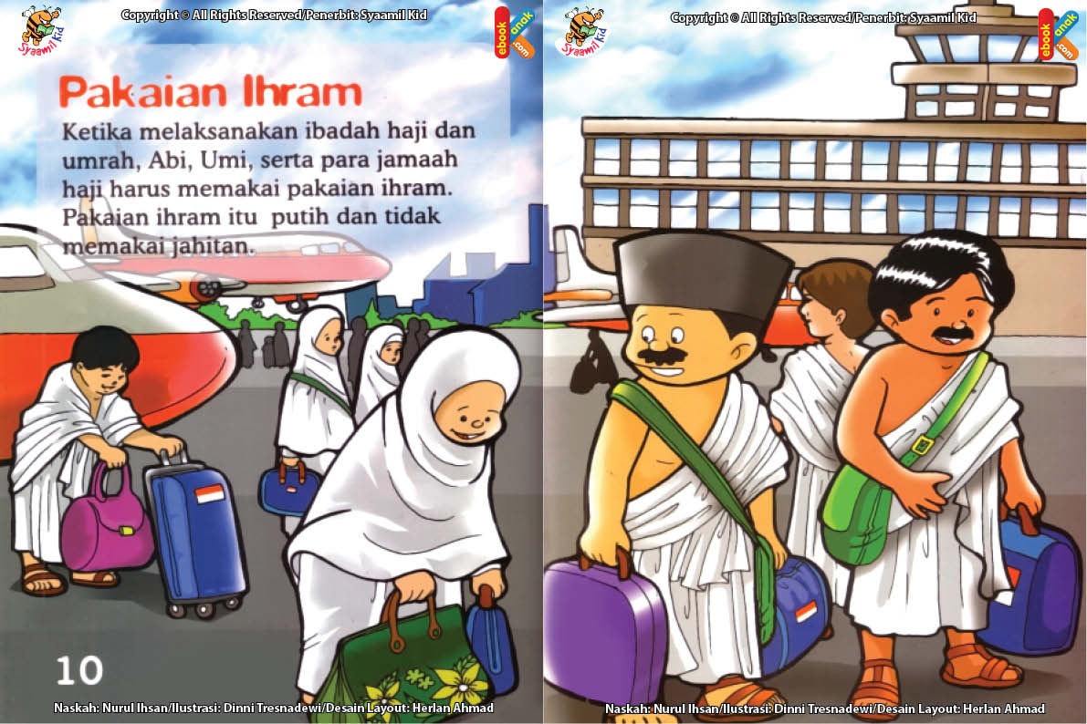 ebook seri fiqih anak asyiknya aku berhaji, Pakaian Apa yang Dikenakan Selama Ibadah Haji