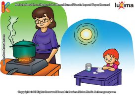 ilustrasi rahasia keajaiban benda, Jika Bunda Memasak Air di dalam Panci, Apa yang akan Terjadi