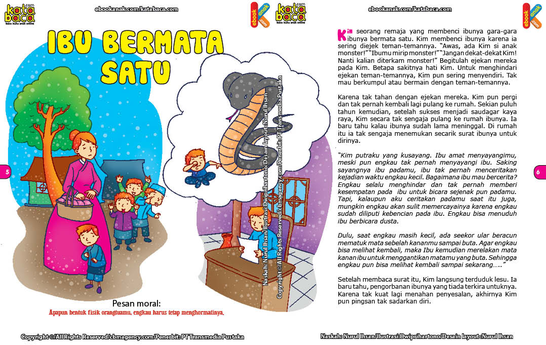 baca dan download gratis ebook 33 Dongeng Cinta Kasih Ibu, ibu bermata satu