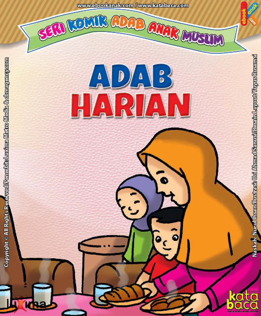  Download  Ebook Seri Komik  Adab Anak  Muslim Adab Harian 