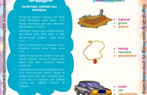 Download Ebook Juz Amma Bergambar 3 Bahasa for Kids, Jendela Sains, Kapan Mobil Pertama Kali Ditemukan