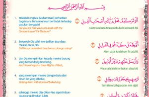 Download Ebook Juz Amma Bergambar 3 Bahasa for Kids, Surat Al Fiil