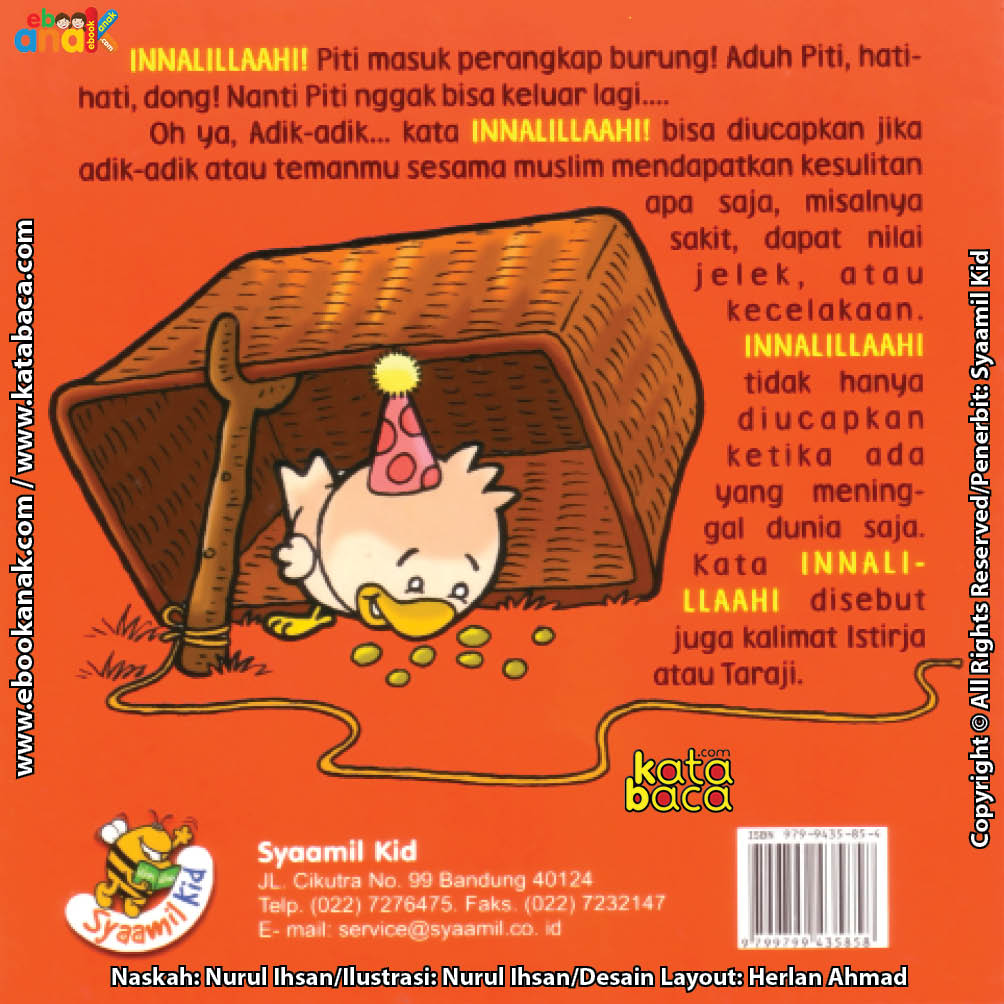 cover belakang ebook seri mewarnai cerita thayyibah innalillaahi