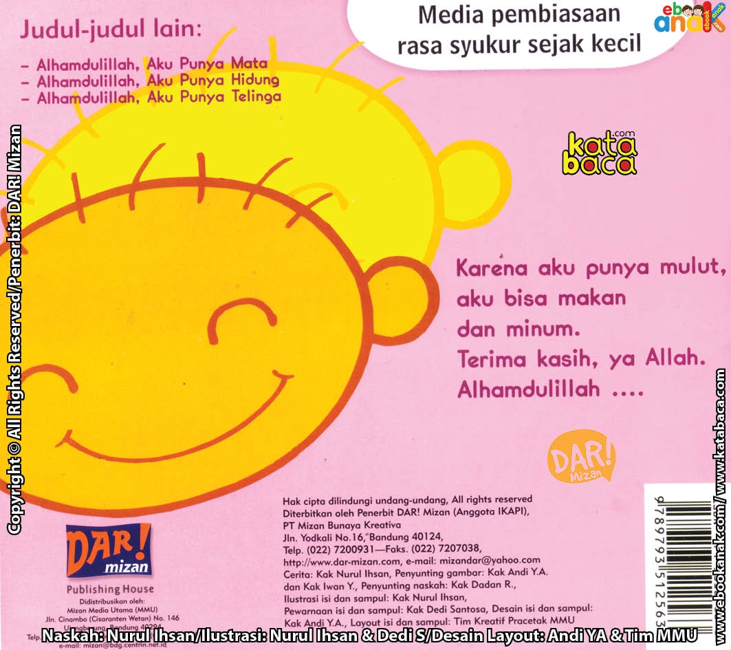 cover belakang thank you allah, alhamdulillah aku punya mulut