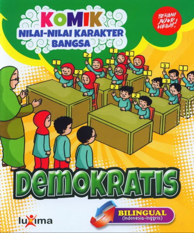 download ebook cover depan komik nilai nilai karakter bangsa demokratis