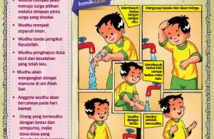 ebook seri komik adab anak muslim adab bersuci, keutamaan wudhu (2)