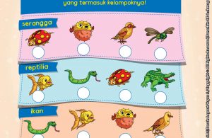 baca buku online brain games fun sains15 Mengenal Kelompok Hewan Serangga, Reptilia, Ikan dan Burung