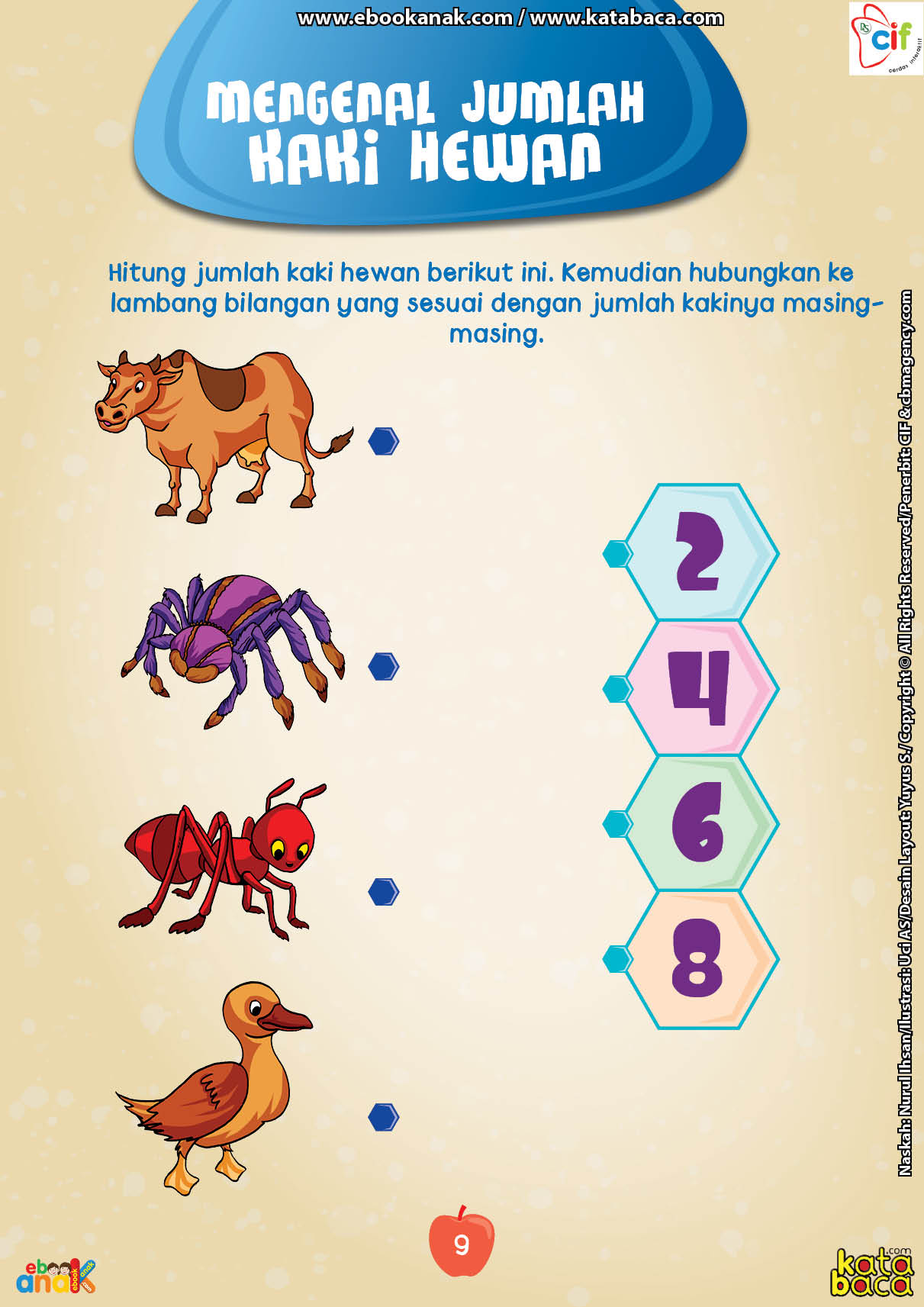 baca buku online brain games fun sains17 Mengenal Jumlah Kaki Hewan