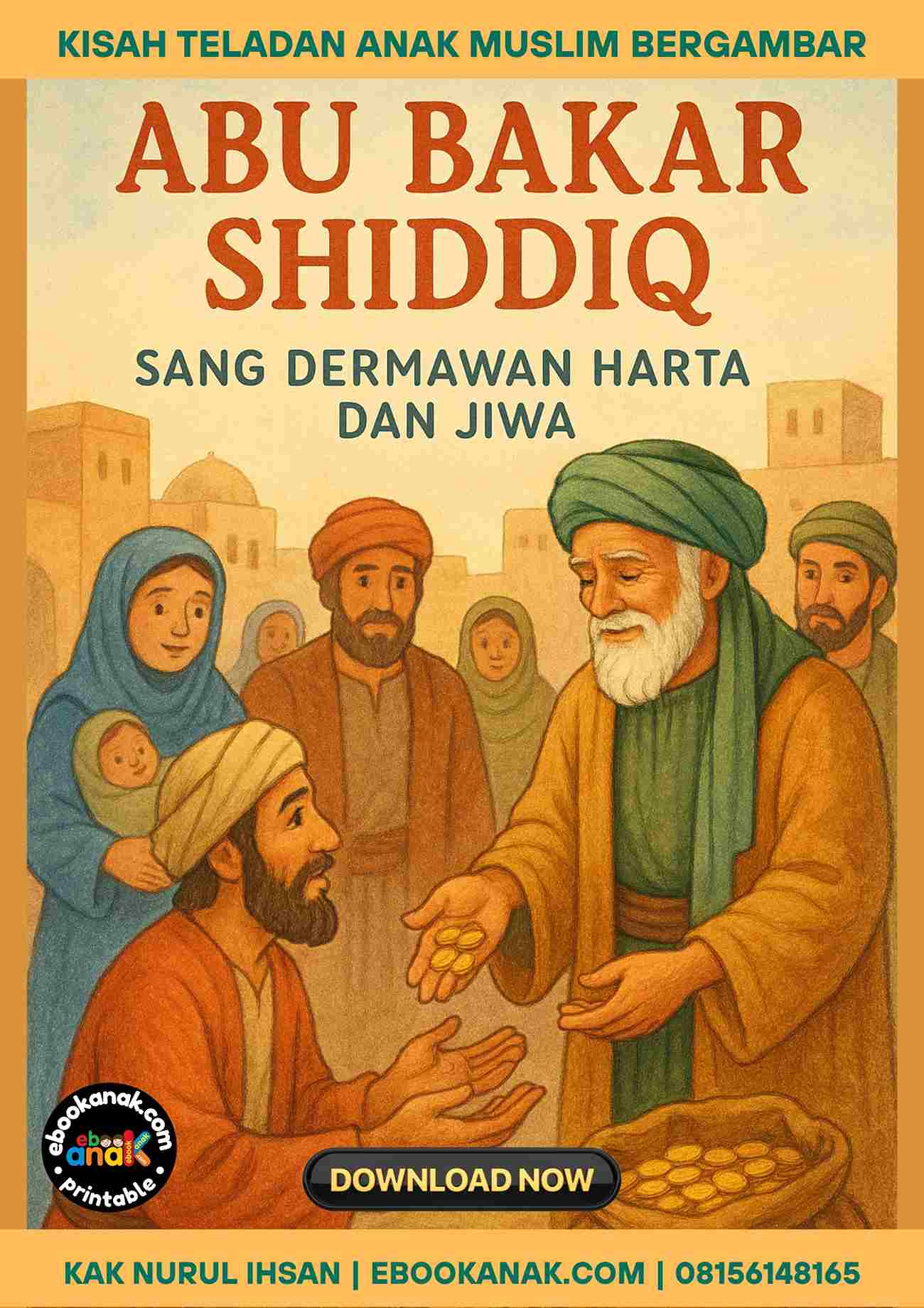 Abu Bakar Shiddiq Sang Dermawan Harta dan Jiwa Cover_11zon