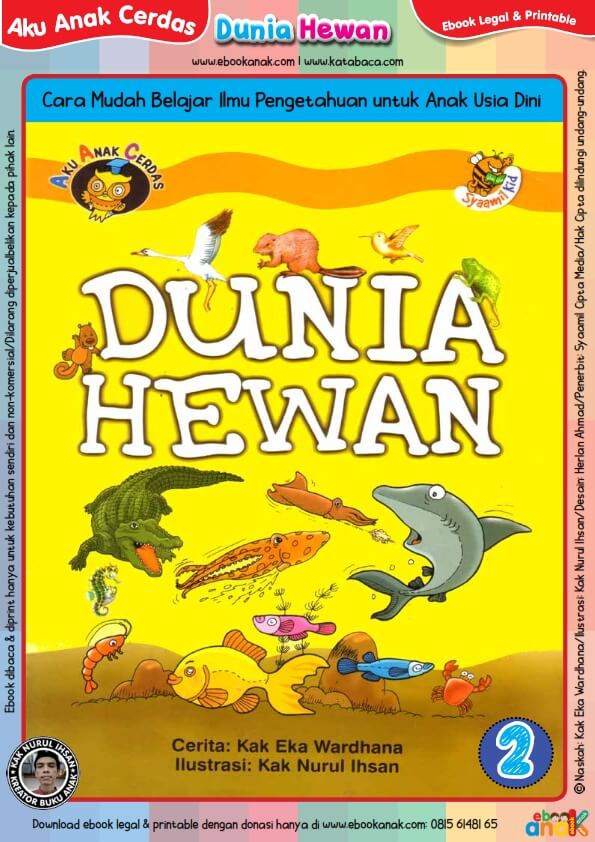 Aku Anak Cerdas; Dunia Hewan Jilid 2 cover