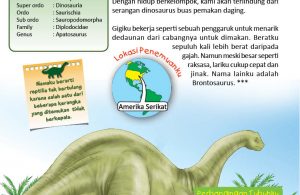 Apatosaurus, Reptil Purba Tak Bertulang