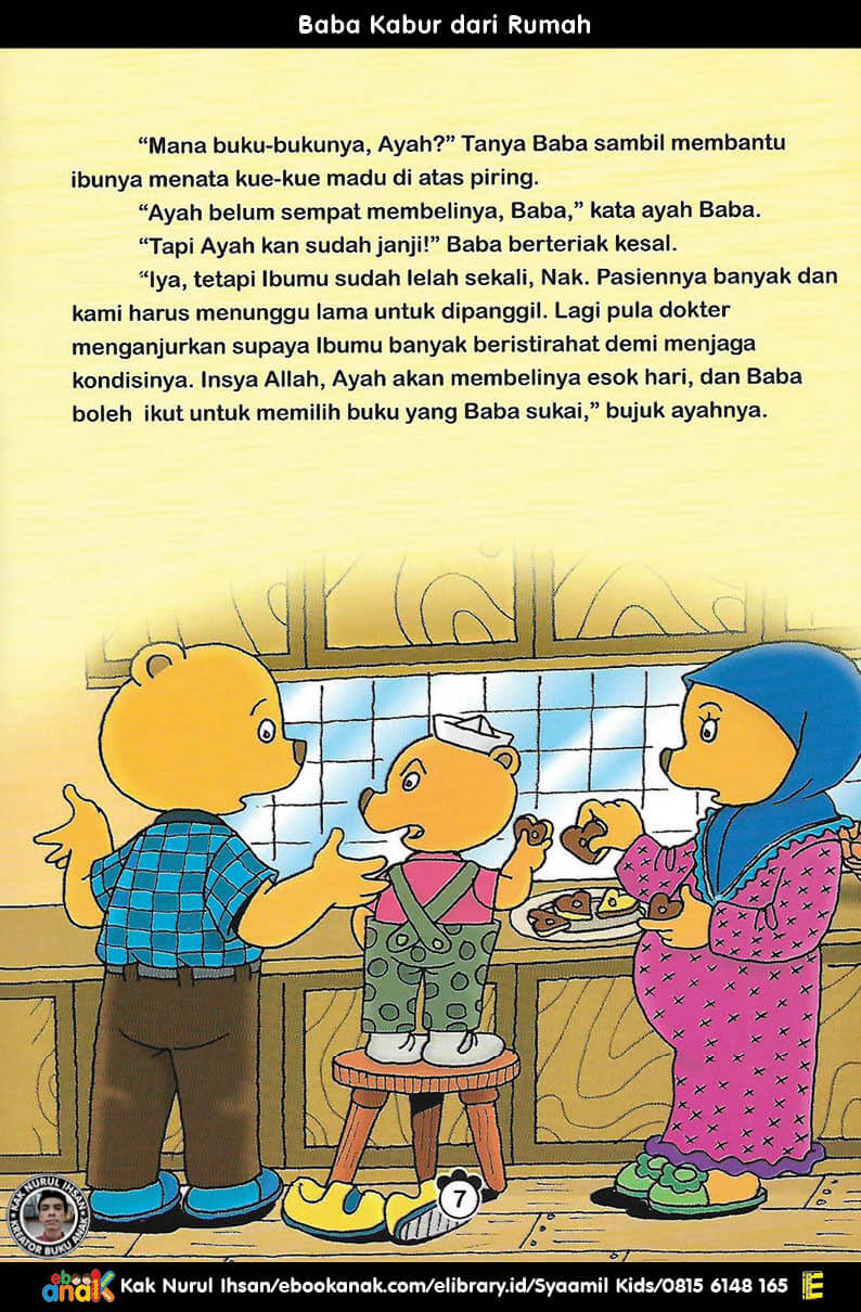 Baba Kabur dari rumah (4) Ayah Belum Sempat Membeli Buku Cerita