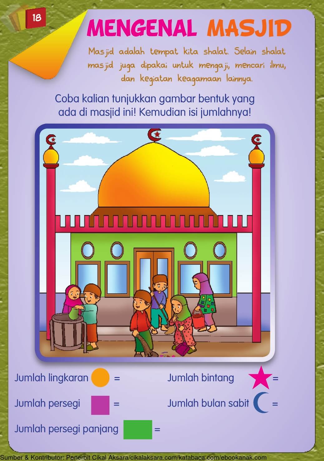 Buku Pintar Aktivitas Anak Shaleh, Mengenal Masjid (19)