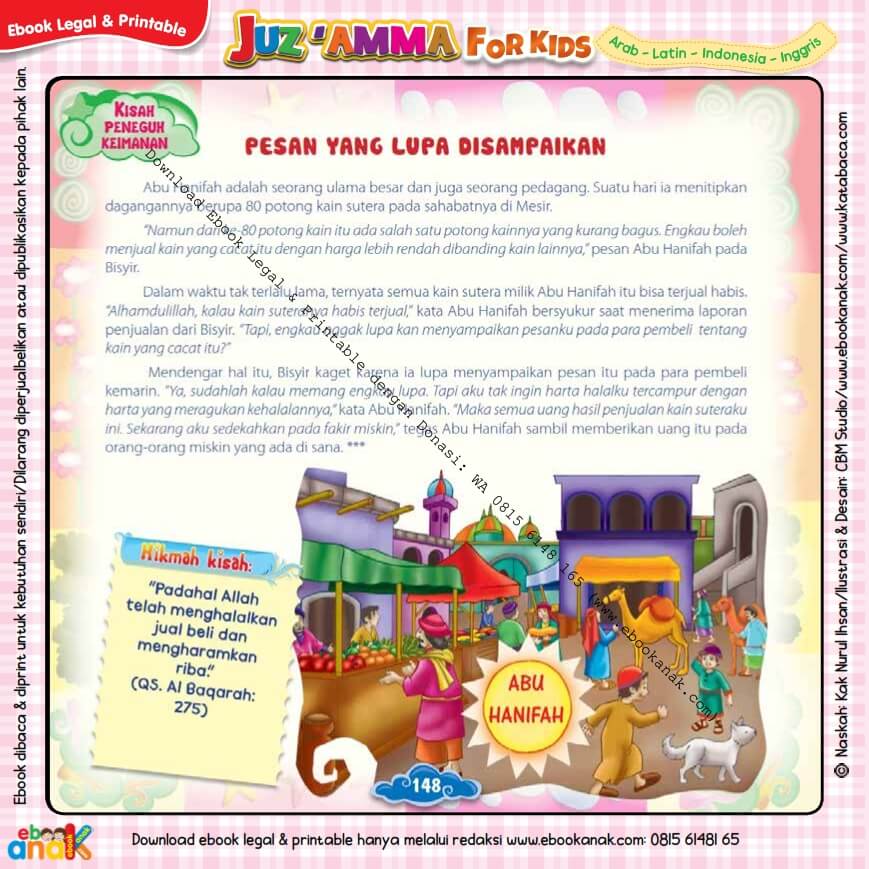 Download Ebook Legal dan Printable Juz Amma for Kids, Pesan yang Lupa Disampaikan